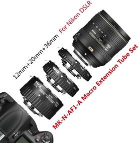 img 1 attached to 📸 MEIKE N-AF1-A Macro Electronic Mount Auto Focus Metal Extension Tube Adapter for Nikon DSLR Cameras D80 D90 D300 D300S D800 D3100 D3200 D5000 D5100 D5200 D7000 D7100, and More
