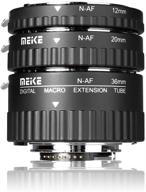 📸 meike n-af1-a macro electronic mount auto focus metal extension tube adapter for nikon dslr cameras d80 d90 d300 d300s d800 d3100 d3200 d5000 d5100 d5200 d7000 d7100, and more logo