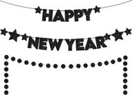 happy year banner circle garland logo