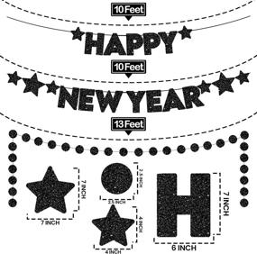 img 1 attached to Happy Year Banner Circle Garland
