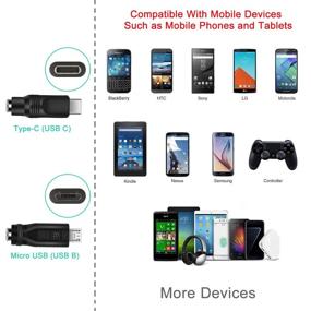 img 1 attached to 🔌 Универсальный кабель питания MEROM 5V DC: USB к DC 5,5x2,1 мм Зарядный шнур с 8 разъемами - универсальное и совместимое решение для зарядки