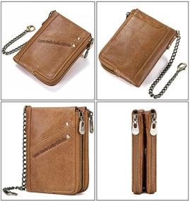 img 1 attached to 🔒 Secure Your Essentials with our Contacts Blocking Leather Bifold Anti Theft Wallet