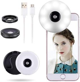 img 1 attached to Rechargeable Selfie Ring Light Black