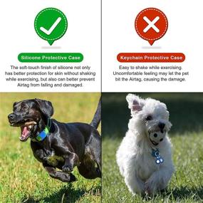 img 3 attached to Air Tag Dog Collar Holder(2 Pack)，Silicone Air Tag Accessories Pet Collar Compatible With Apple Airtags 2021，Protect To Air Tag For Dog Collar ，Cat Collar And Backpack Waterproof Airtags Case