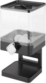 img 3 attached to 🖤 Black/Chrome Zevro Compact Dry Food Dispenser with Single Control