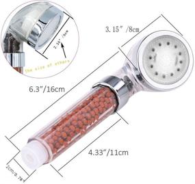 img 1 attached to 🚿 TRTIUAV Filter Led Shower Head with High Pressure and Stainless Steel Hose - 7 Colors Handheld Spa Shower Nozzle for Dry Skin and Hair Prevention