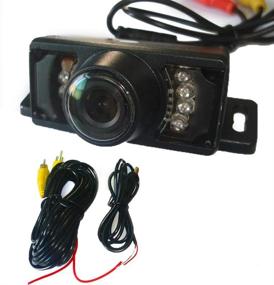 img 4 attached to 📷 Waterproof High Definition Color Rear View Camera with Wide Viewing Angle and Night Vision - License Plate Car Camera by EinCar