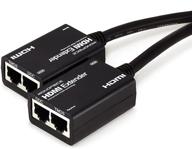 удлинитель hdmi monoprice: удлинение до 98 футов с помощью кабеля cat5e или cat6 (108121) логотип