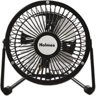🌀 holmes mini high velocity personal fan, hnf0410a-bm" - "holmes hnf0410a-bm mini high velocity personal fan for optimal cooling performance logo