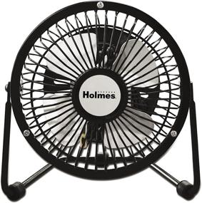 img 4 attached to 🌀 Holmes Mini High Velocity Personal Fan, HNF0410A-BM" - "Holmes HNF0410A-BM Mini High Velocity Personal Fan for Optimal Cooling Performance