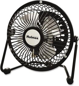 img 3 attached to 🌀 Holmes Mini High Velocity Personal Fan, HNF0410A-BM" - "Holmes HNF0410A-BM Mini High Velocity Personal Fan for Optimal Cooling Performance