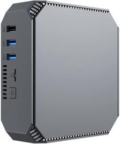 img 4 attached to 💻 Windows 10 Pro Mini PC, 8GB DDR3 128GB SSD Mini Computer with Intel Celeron J3455, Dual 4K HDMI Output, Auto Power On, Wake On LAN Support