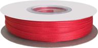 🎀 duoqu 1/8 inch wide double face satin ribbon 100 yards roll - multi-color red & more! logo