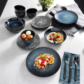 img 1 attached to 🍽️ Gibson Elite 99839 16RM Stoneware Dinnerware Set