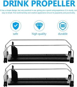 img 1 attached to 🛒 Supermarket Shelf Pusher UKCOCO Display Technologies for Fridge Bottle and Can Organizing (300-310MM)