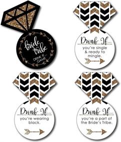 img 3 attached to 🥂 Fun-filled Drink If Game for Bride Tribe at Bridal Showers & Bachelorette Parties - 24 Count by Big Dot of Happiness
