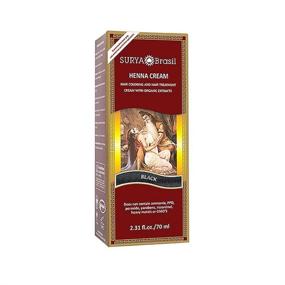 img 1 attached to 🌿 Surya Brasil Natural Henna Cream for Hair, Black 2.31 oz (2 pack)
