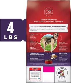 img 3 attached to 🐶 Purina One Smartblend Vibrant Maturity Adult 7+ Formula Dry Dog Food - 4 Lb. Bag (Pack Of 6): Nourish Your Aging Dog with Smartblend!