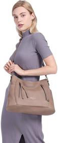 img 2 attached to 👜 Stylish Crossbody Shoulder Handbags & Wallets for Women in Genuine Leather