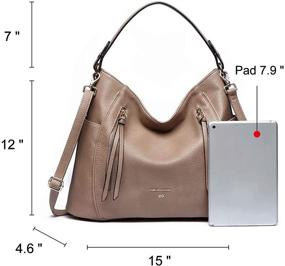 img 1 attached to 👜 Stylish Crossbody Shoulder Handbags & Wallets for Women in Genuine Leather