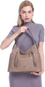 img 3 attached to 👜 Stylish Crossbody Shoulder Handbags & Wallets for Women in Genuine Leather