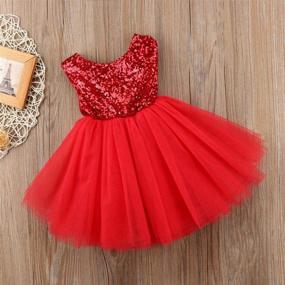 img 3 attached to 👸 AGQT Baby Girls Sequins Tutu Dress: Sparkling Sleeveless Princess Birthday Dresses for Sizes 3M-4T