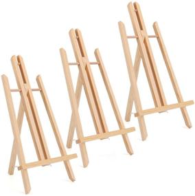 img 4 attached to 🖌️ Tosnail 3-Pack 15-Inch Tabletop Easel Stand for Painting - Artist Easel, Wooden Painting Easel, Art Display Canvas Stand Holder