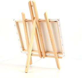 img 1 attached to 🖌️ Tosnail 3-Pack 15-Inch Tabletop Easel Stand for Painting - Artist Easel, Wooden Painting Easel, Art Display Canvas Stand Holder