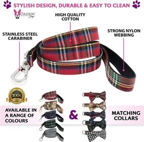 img 1 attached to 🐶 Stylish Scottish Tartan Plaid Dog Leash: Ideal Gift for Girl or Boy Dogs, with Comfy Plaid Pattern & Optional Matching Bow Tie Collar