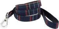 🐶 stylish scottish tartan plaid dog leash: ideal gift for girl or boy dogs, with comfy plaid pattern & optional matching bow tie collar logo