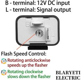 img 3 attached to 🔌 BLARYETI 2-Pin Flasher Relay for Car and Motorcycle Turn Signal Fix, Hyper Flash 12V Speed Adjustable Flasher Relay (Black)