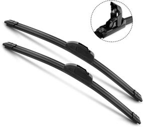 img 4 attached to 🌬️ High-Quality 26&#34; + 18&#34; All-Seasons Windshield Wiper Blades (Set of 2) - Durable, Stable, and Quiet