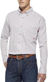 img 4 attached to Ariat Solid Shirt 2XL T 👕 Silver: Премиальная мужская одежда для стиля и комфорта