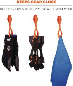 img 3 attached to 🧤 Secure Your Gloves with Ergodyne Squids 3400 Glove Clip Holder Featuring Dual Clips