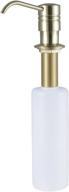 🚿 premium brushed brass soap dispenser: kingston brass sd2617 straight nozzle metal logo