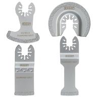 4-piece diamond blade set for efficient grit grout removal with xxgo oscillating multi tool (model xg4004d) logo