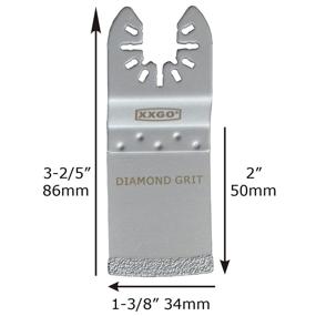 img 1 attached to 4-Piece Diamond Blade Set for Efficient Grit Grout Removal with XXGO Oscillating Multi Tool (Model XG4004D)