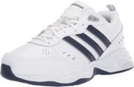 adidas men's white strutter sneaker - athletic shoes for men logo