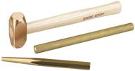 🔨 otc 4606 brass hammer and punch set - 3 piece: non-sparking for safe precision work logo