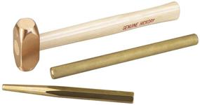 img 1 attached to 🔨 OTC 4606 Brass Hammer and Punch Set - 3 Piece: Non-Sparking for Safe Precision Work
