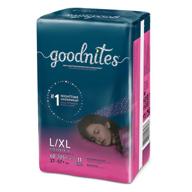 goodnites underwear girl large 11 logo