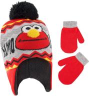 🧤 warm and fun: sesame street winter toddler mittens for boys logo