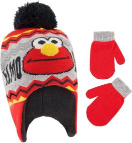 img 4 attached to 🧤 Warm and Fun: Sesame Street Winter Toddler Mittens for Boys