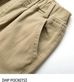 img 1 attached to WIYOSHY Elastic Waist Cargo Pants Boys' Clothing ~ Pants