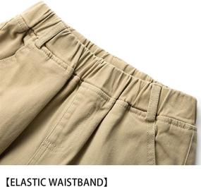 img 2 attached to WIYOSHY Elastic Waist Cargo Pants Boys' Clothing ~ Pants