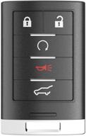 🚘 cadillac key fob compatible with srx ats elr xts 2010-2015 - remote control replacement (nbg009768t) - 5-button car start - 315 mhz keyless entry control logo