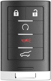 img 4 attached to 🚘 Cadillac Key Fob Compatible with SRX ATS ELR XTS 2010-2015 - Remote Control Replacement (NBG009768T) - 5-Button Car Start - 315 MHz Keyless Entry Control