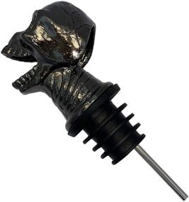 img 3 attached to 🍷 Skull Wine Aerator Pourer Whiskey Pourer - Unique Halloween Souvenir Gift, Ideal Wine Gift for Skull Enthusiasts (Black)