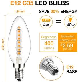 img 3 attached to 🕯️ 360° Beam Dimmable Chandelier Candelabra - SEO-optimized Equivalent