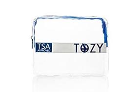 img 1 attached to 🧳 TSA Approved Clear BPA Free Toiletry Bag for Women and Men - Carry On 311 Airline Bag for Cosmetics, Makeup, Toiletries & More - Includes Heavy Duty Zipper